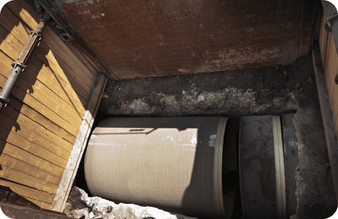Commercial CIPP lining for Water Lines