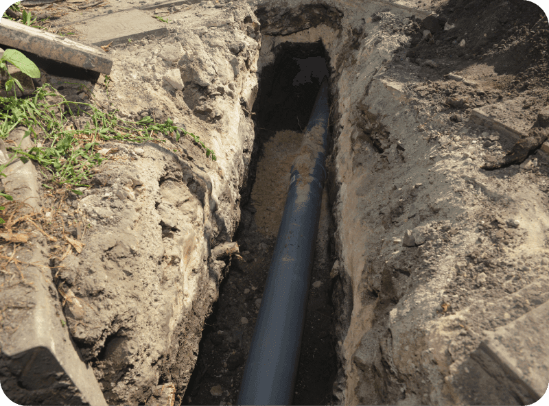 Pipe Bursting Sewer Drain Line